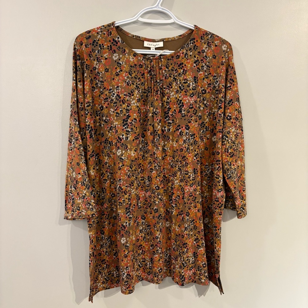 NWT Thought tunic blouse floral breathable bamboo